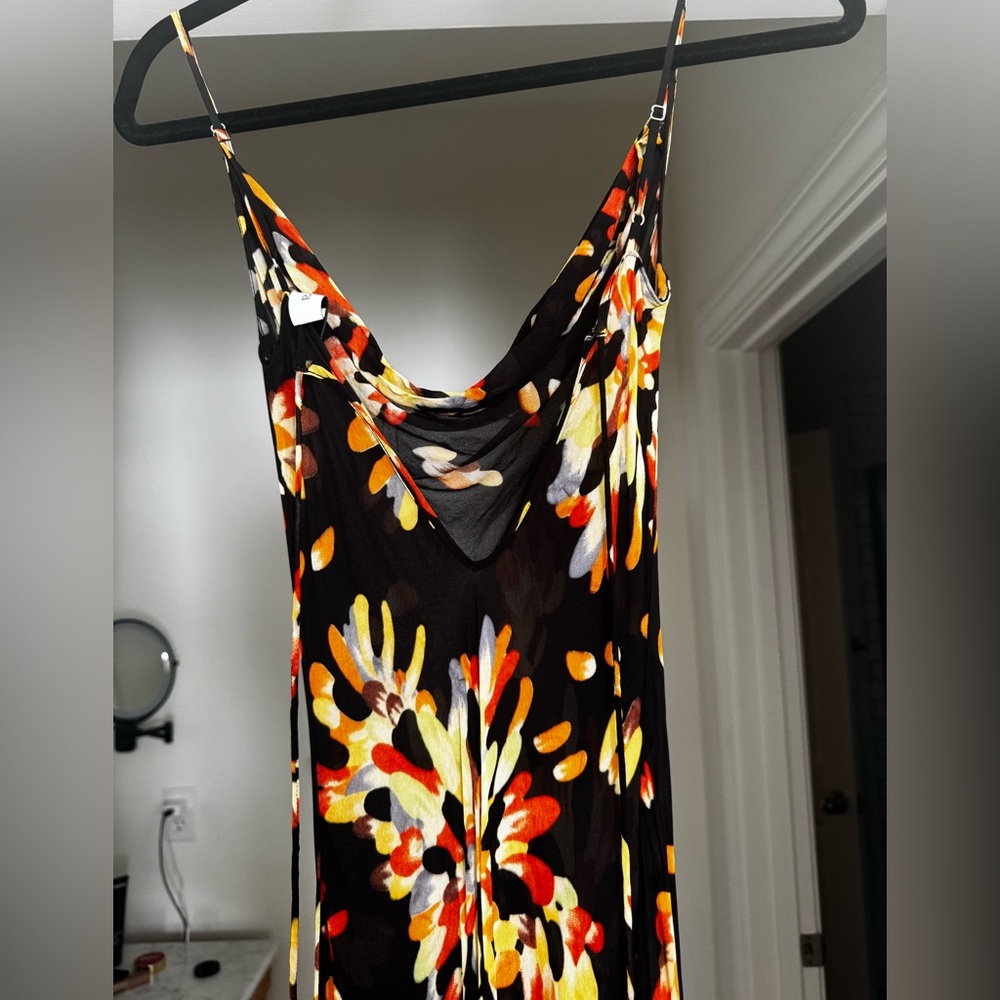 Rat & Boa Black Maxi Dress with Vibrant Floral Design - Picture 6 of 7